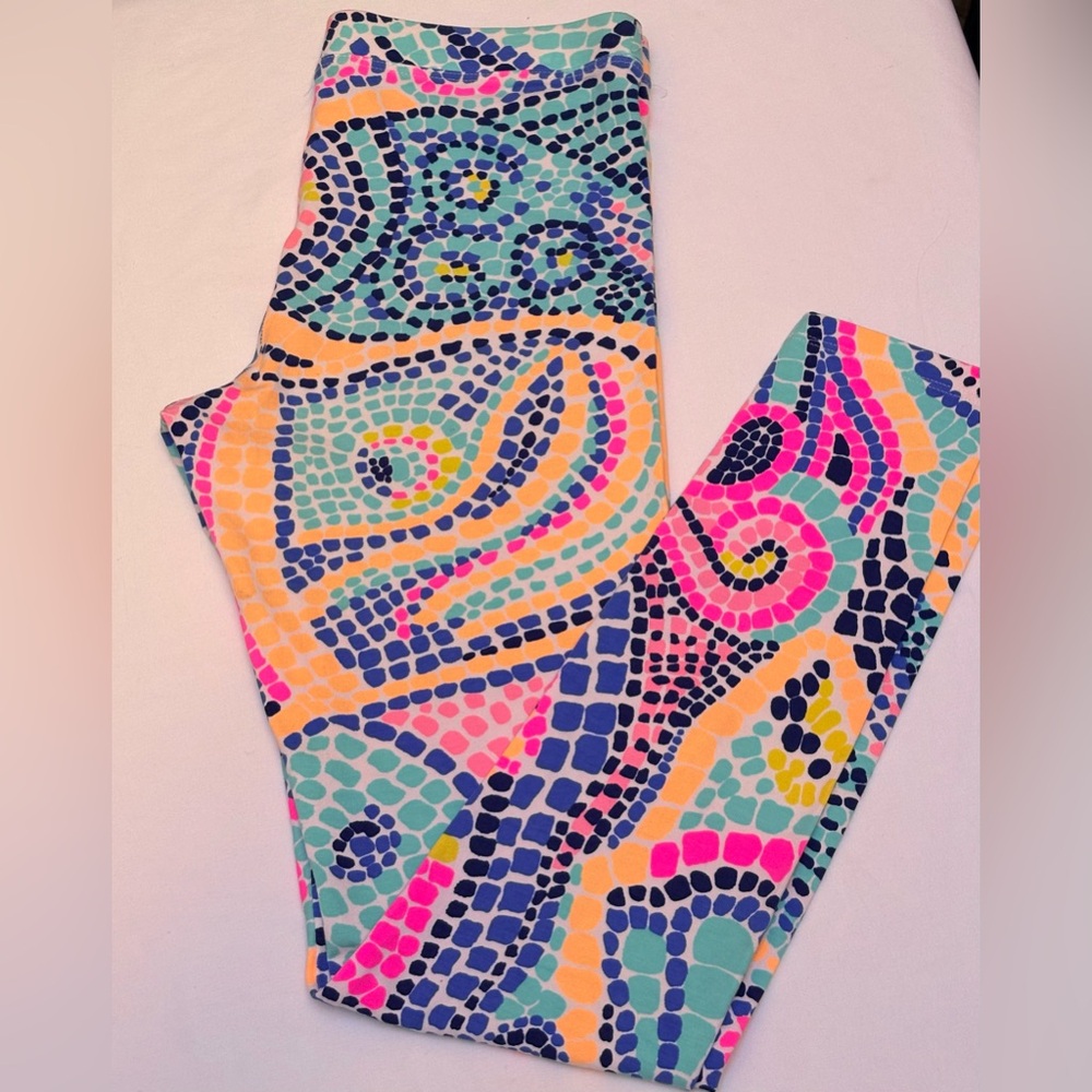 LILLY PULITZER GIRLS SIZE XL LEGGINGS SEE PICS FOR DETAILS GUC